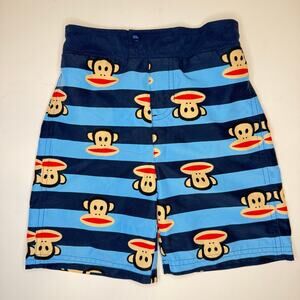 Paul Frank Blue Striped Swim Shorts Kids size 3T